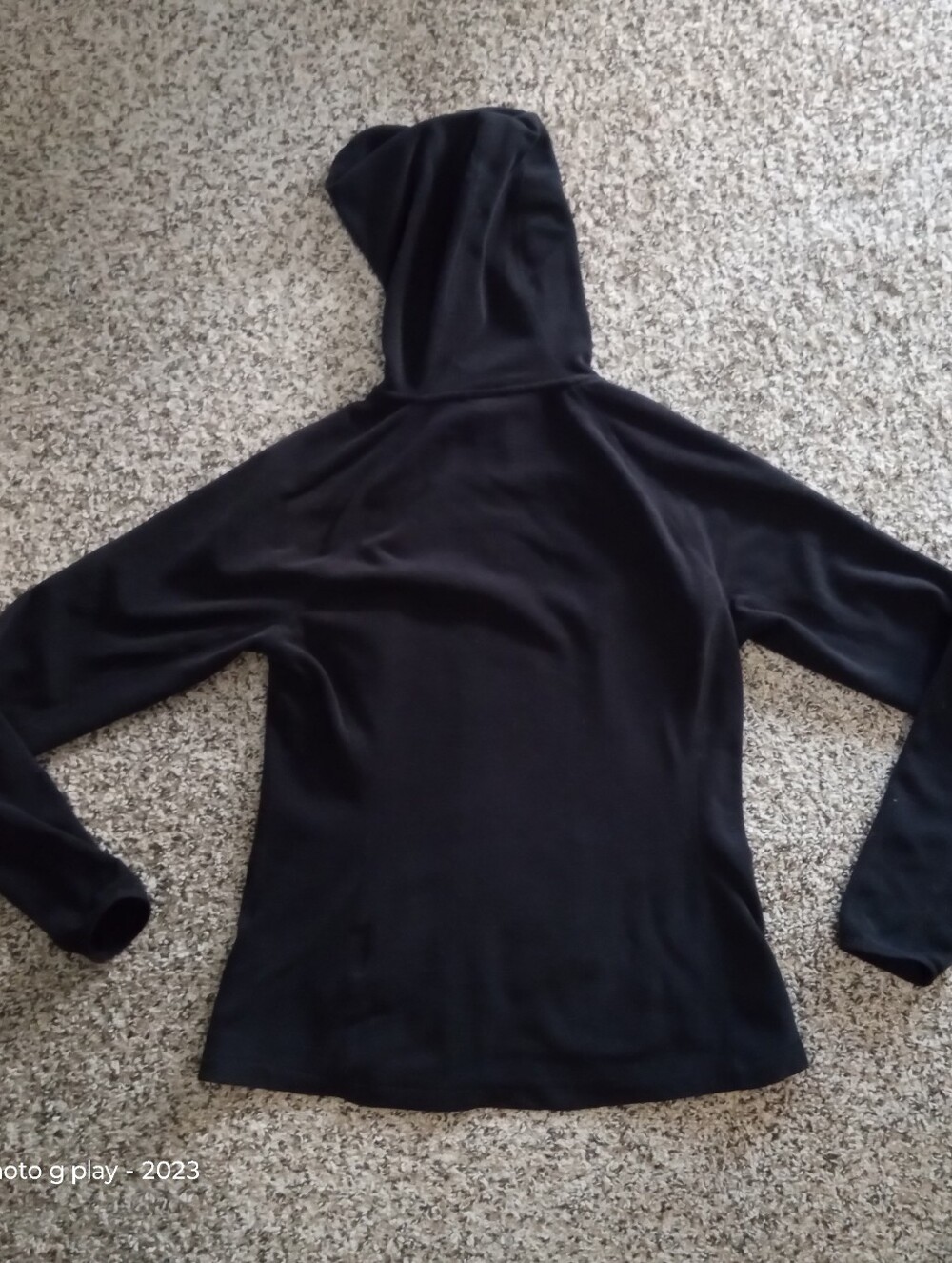 The North Face Polartec Classic TKA 100 Hoodie French Terry Black Medium - Picture 7 of 12
